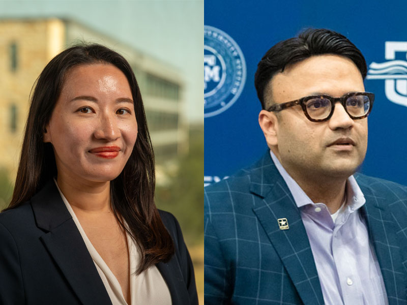 Head shots of a woman, Sunme Lee, and a man, Abdul Subhani.