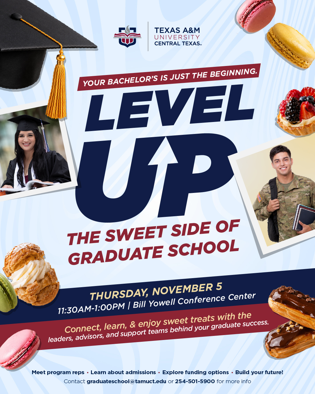 Level Up Grad School Bake Event