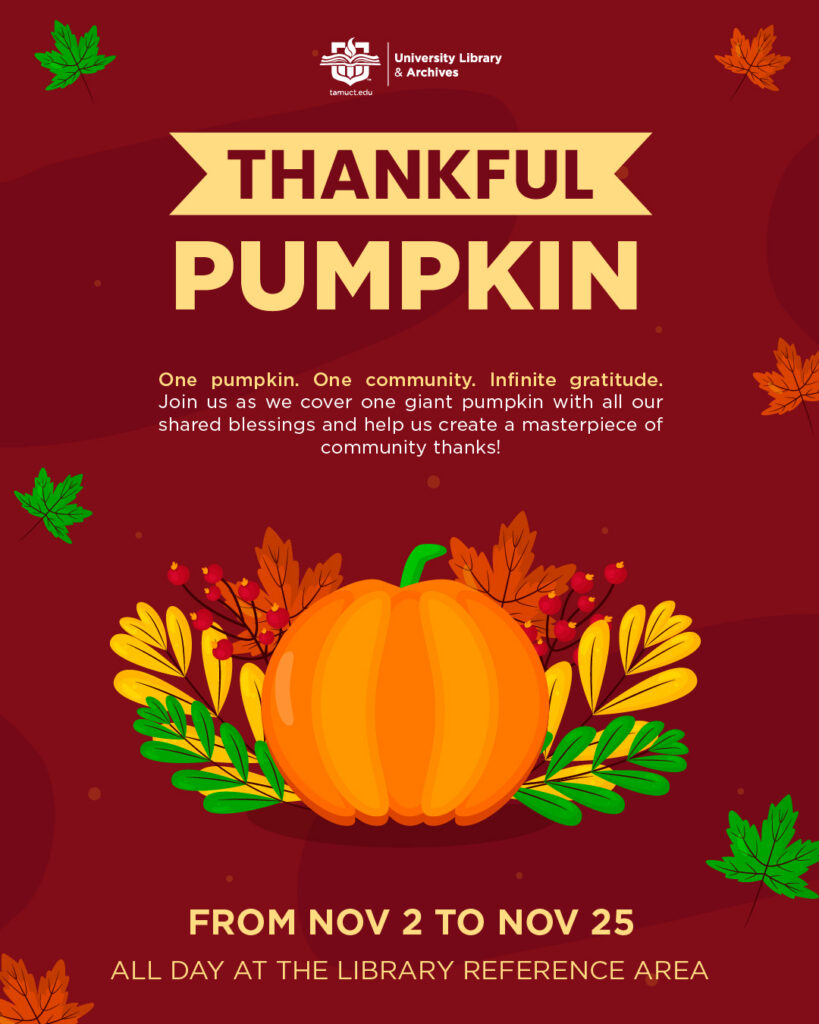 Thankful Pumpkin event