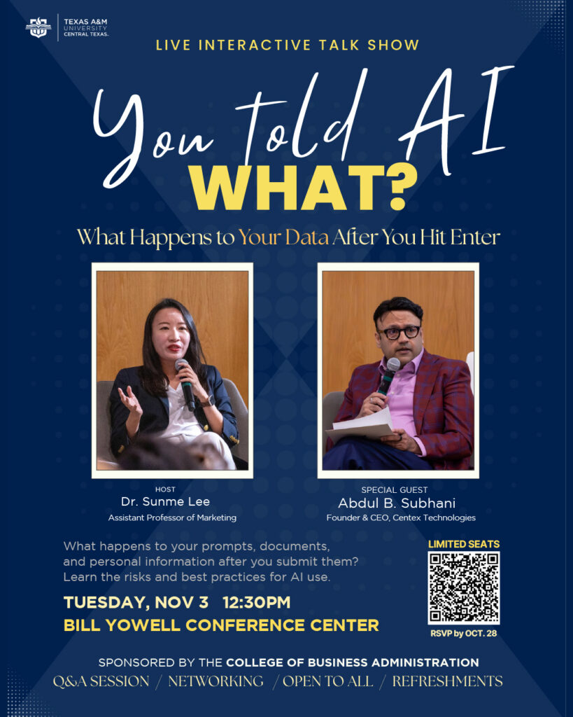 You Told AI What? An Interactive Live Talk Show Event